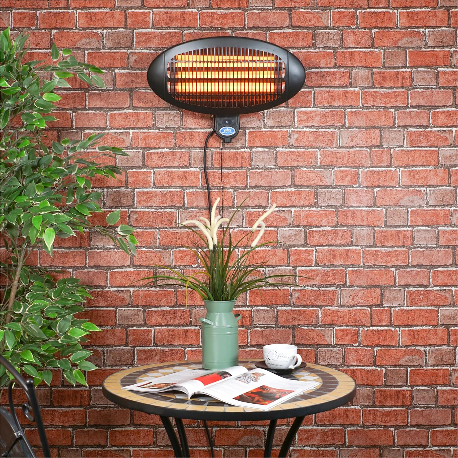 Bathroom heater waterproof